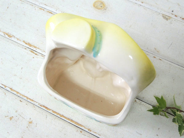 アメリカンビンテージ 木馬×カウガール 陶器製 ヴィンテージ ベビープランター 鉢 プランター 置物 インテリア