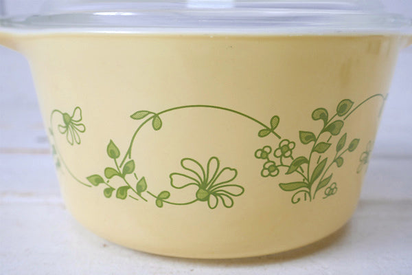 PYREX パイレックス シェナンドー ラウンド型 蓋付き ヴィンテージ キャセロール 耐熱容器