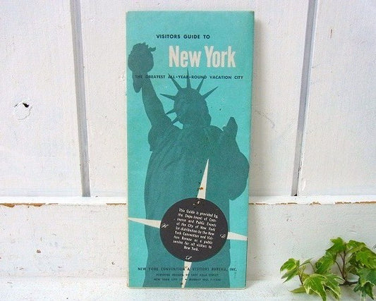 【NEW YORK】ニューヨーク・50'sヴィンテージ・マップ/地図　USA