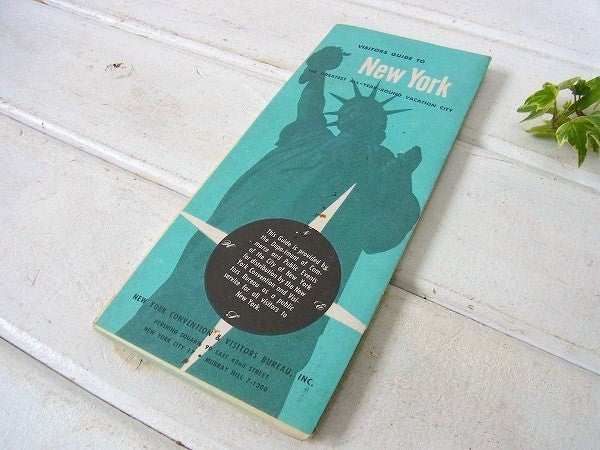 【NEW YORK】ニューヨーク・50'sヴィンテージ・マップ/地図　USA