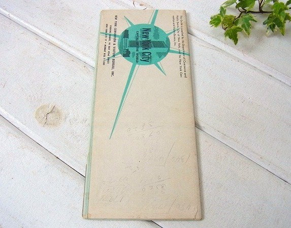 【NEW YORK】ニューヨーク・50'sヴィンテージ・マップ/地図　USA