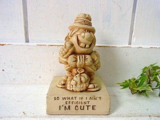 【I'M CUTE】英国製・70’s・ヴィンテージ・メッセージドール/イギリス