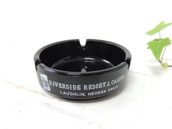【RIVERSIDE RESORT&CASINO】ガラス製・ヴィンテージ・アドバタイジ・灰皿