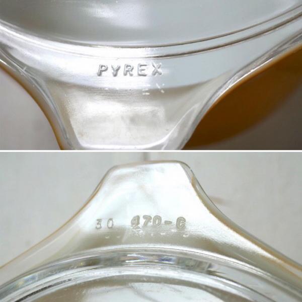 PYREX パイレックス バタフライゴールド 蓋付き ヴィンテージ シンデレラキャセロール 耐熱容器