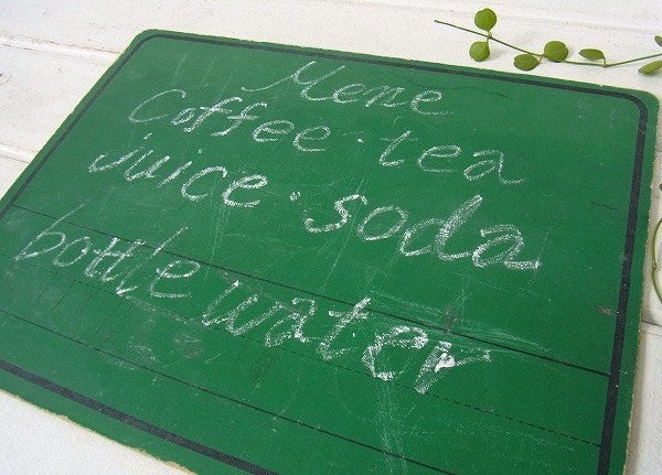 学習黒板 ライン入り ヴィンテージ 黒板 ブラックボード USA ステーショナリー 店舗ディスプレイ