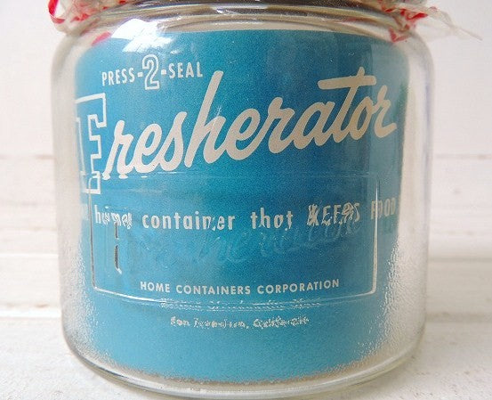 Fresherator  1950's デッドストック　ラベル付き　ヴィンテージ　ガラスジャー　保存容器　(大)