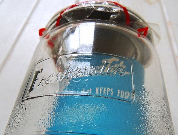 Fresherator  1950's デッドストック　ラベル付き　ヴィンテージ　ガラスジャー　保存容器　(大)