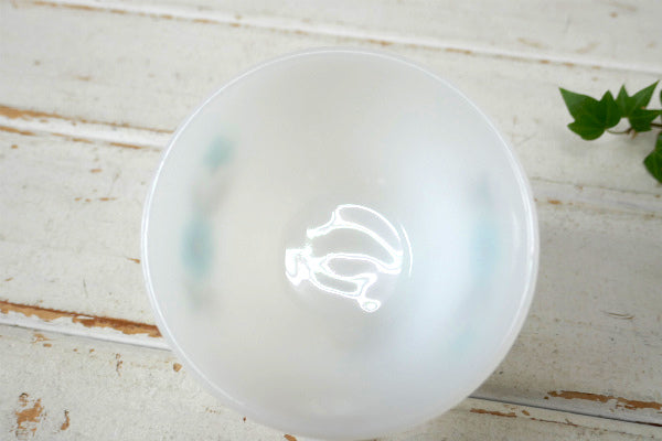 Fire King ファイヤーキング ボニーブルー 花柄 ヴィンテージ カップ&ソーサー  食器