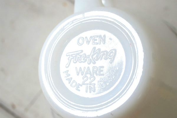 Fire King ファイヤーキング ボニーブルー 花柄 ヴィンテージ カップ&ソーサー  食器