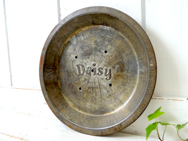 Daisy・デイジー 1960s〜ティン製・5穴・アンティーク・パイ皿 パイプレート