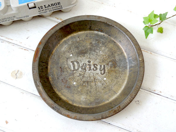Daisy・デイジー 1960s〜ティン製・5穴・アンティーク・パイ皿 パイプレート