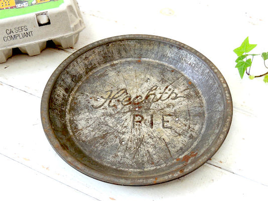 【Hecht's・PIE】ティン製・アンティーク・パイ皿・パイプレート・オールド・アメリカンスタイル