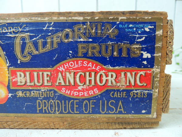 【CALIFORNIA FRUIT】カリフォルニア・ヴィンテージ・ウッドボックス・木箱・フルーツ箱
