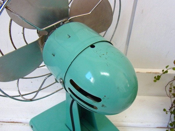 【eskimo】扇風機・ターコイズブルー・ヴィンテージ・ファン・USA