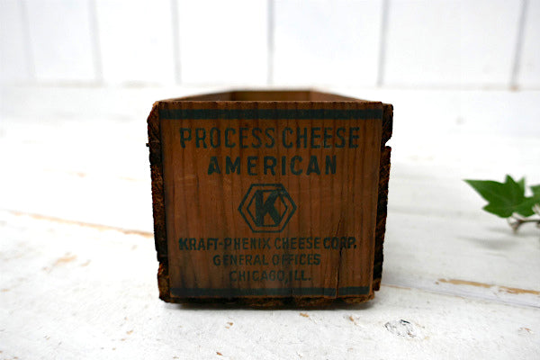 KRAFT AMERICAN クラフト社・全面ロゴ・木製・OLD・アンティーク・チーズボックス 木箱