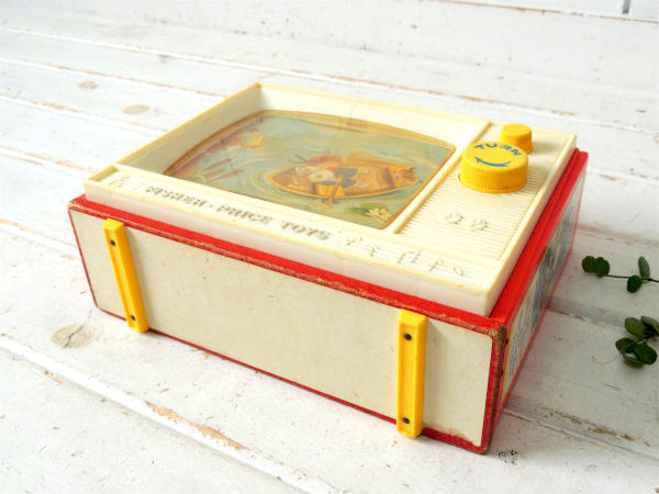フィッシャープライス テレビ型・1960's・ヴィンテージ・オルゴール・おもちゃ・トイ ・オモチャ