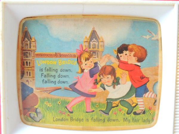 フィッシャープライス テレビ型・1960's・ヴィンテージ・オルゴール・おもちゃ・トイ ・オモチャ