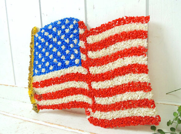 アメリカンフラッグ・星条旗・70's ヴィンテージ・ポップコーン・ウォールアート・壁飾り・インテリア