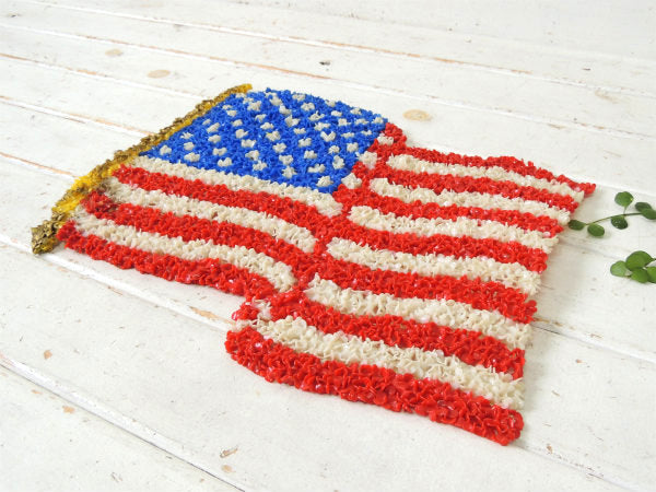 アメリカンフラッグ・星条旗・70's ヴィンテージ・ポップコーン・ウォールアート・壁飾り・インテリア