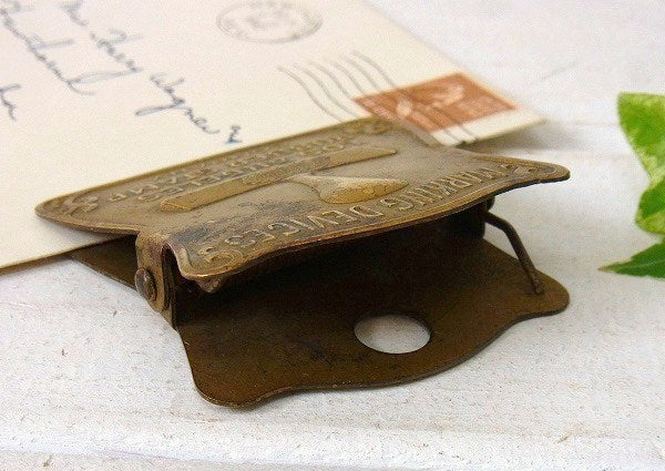 【LOS ANGELES/スタンプ/絵柄】クリップ・真鍮製・ノベルティ・アンティーク