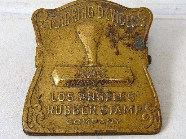 【LOS ANGELES/スタンプ/絵柄】クリップ・真鍮製・ノベルティ・アンティーク