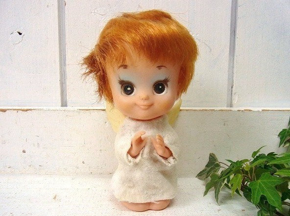 【KAMAR】カマー・エンジェル・目の大きな女の子・70’sヴィンテージ・ドール/人形/天使