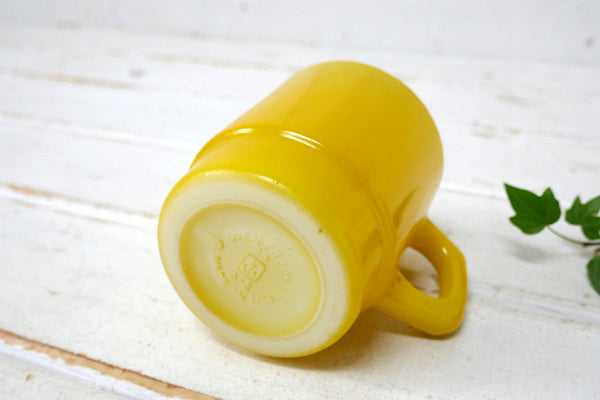 FireKing ファイヤーキング イエロー スタッキング マグカップ ヴィンテージ 食器 USA