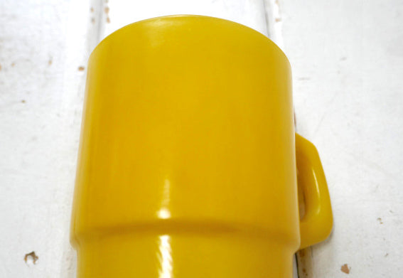 FireKing ファイヤーキング イエロー スタッキング マグカップ ヴィンテージ 食器 USA