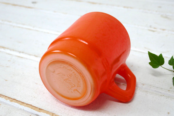 FireKing ファイヤーキング オレンジ スタッキング マグカップ ヴィンテージ 食器 USA