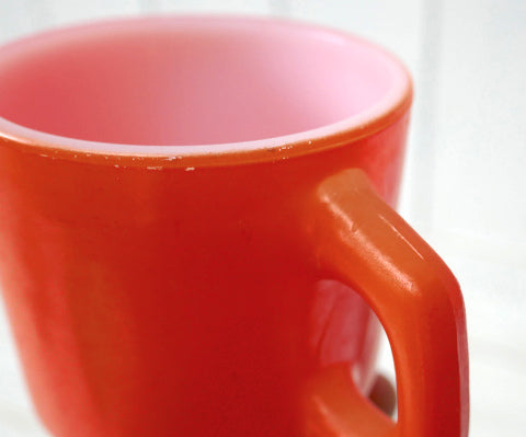 FireKing ファイヤーキング オレンジ スタッキング マグカップ ヴィンテージ 食器 USA