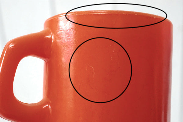 FireKing ファイヤーキング オレンジ スタッキング マグカップ ヴィンテージ 食器 USA