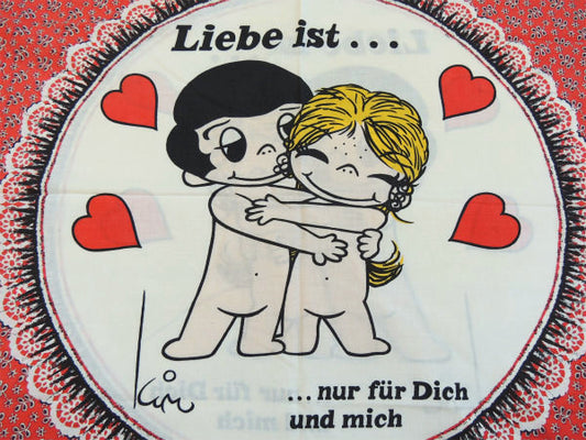 【キム カサリ】ロサンゼルスタイムズ・花柄&ハート柄・ヴィンテージ・USEDクッションカバー/大判