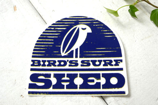 BIRD'S SURF SHED 紺色・ネイビーブルー・サーフショップ・カリフォルニア・ステッカー