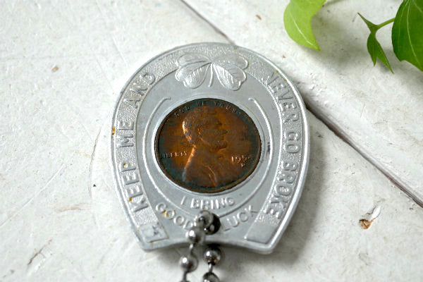 GOOD LUCK グッドラック 1954s コイン ヴィンテージ キーホルダー 鍵2本付き USA