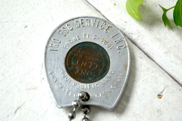 GOOD LUCK グッドラック 1954s コイン ヴィンテージ キーホルダー 鍵2本付き USA