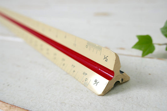 PICKETT エンジニアスケール ビンテージ・三角スケール 縮尺定規 製図用品 JAPAN 工業系