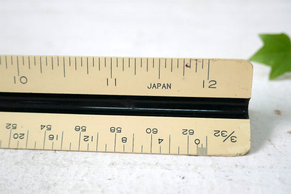 PICKETT エンジニアスケール ビンテージ・三角スケール 縮尺定規 製図用品 JAPAN 工業系