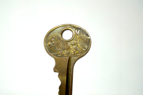ライオン マスターロック Master USA・ヴィンテージ・キー・鍵・key・真鍮製