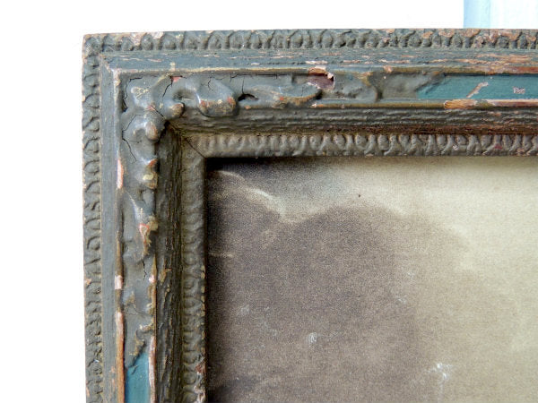 ゲツセマネの祈り1900-1920年 イエスキリスト・木製フレーム・アンティーク・額縁 装飾 聖品