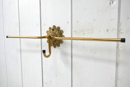 デコラティブ フラワー ゴールドトーン ヴィンテージ タオルハンガー タオル掛け タオルバー USA