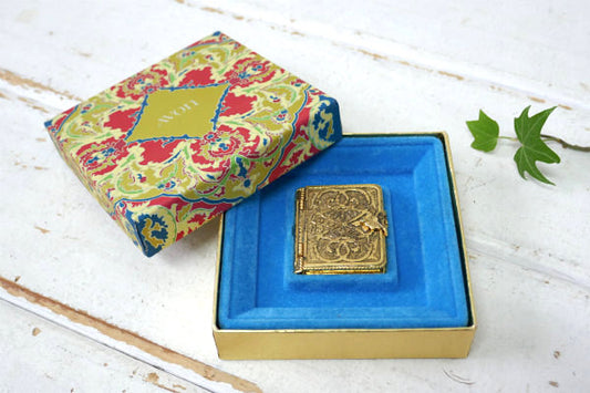 AVON エイボン ミニチュア 本 ブック型 デッドストック ビンテージ 練り 香水入れ パヒューム