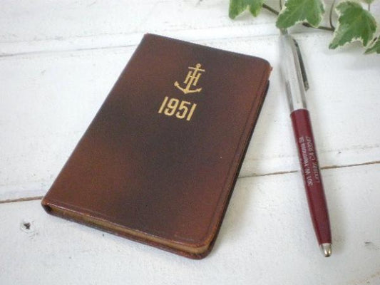 【1951y/アンカーホッキング】アドバタイジング・ビンテージ・デッドストック・手帳/BOOK