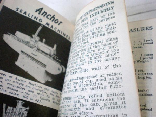 【1951y/アンカーホッキング】アドバタイジング・ビンテージ・デッドストック・手帳/BOOK
