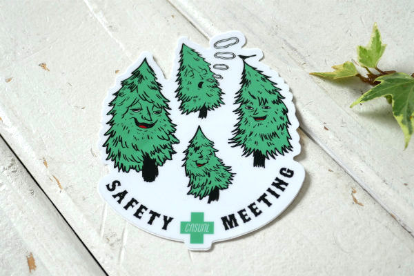 SAFETY MEETING カジュアルインダストリーズ ステッカー キャラクター USA セレクト