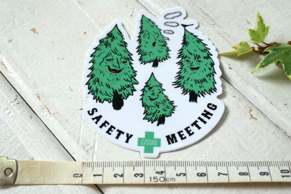 SAFETY MEETING カジュアルインダストリーズ ステッカー キャラクター USA セレクト