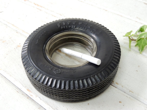 Firestone ファイヤーストーン・チャンピオン・タイヤ型・ヴィンテージ・灰皿・モーター系