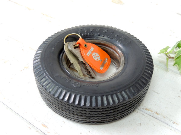 Firestone ファイヤーストーン・チャンピオン・タイヤ型・ヴィンテージ・灰皿・モーター系