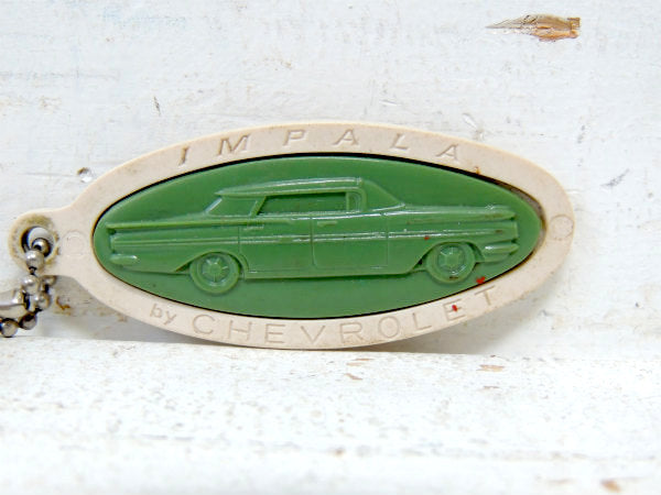 【1960's~・インパラ・IMPALA・シボレー】ヴィンテージ・キーホルダー・古鍵2本付き