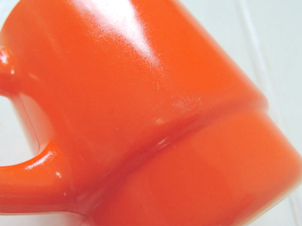 【Fire King】ファイヤーキング・オレンジ色・スタッキング・マグカップ・USA