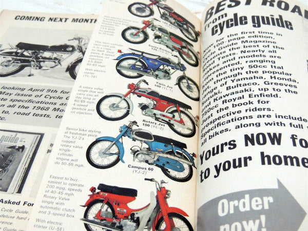 サイクルガイド 1968 Kawasaki 120 ビンテージ・オートバイ 雑誌・USA・バイク